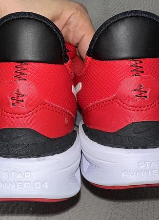 Кросівки дитячі nike star runner 4 червоні, оригінал 6