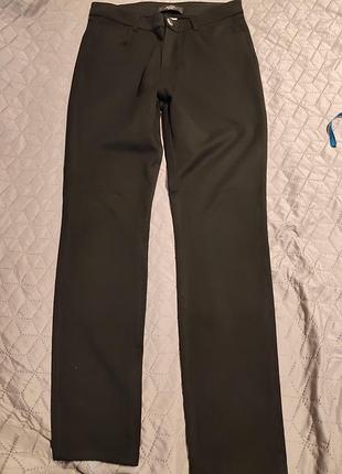 Жіночі класичні брюки weekend max mara, чорні, розмір s/m, трикотаж