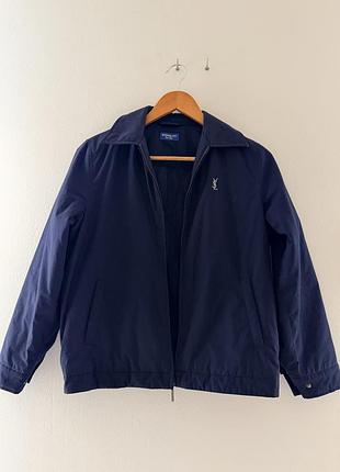Куртка yves saint laurent harrington синя