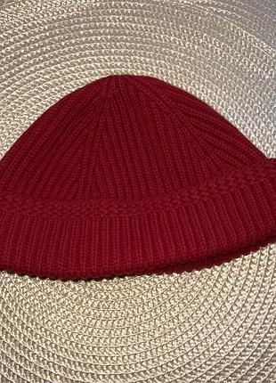 Шапка біні 50% шерсть розмір: one size ширина по завороту -24 см. глибина 14 см.