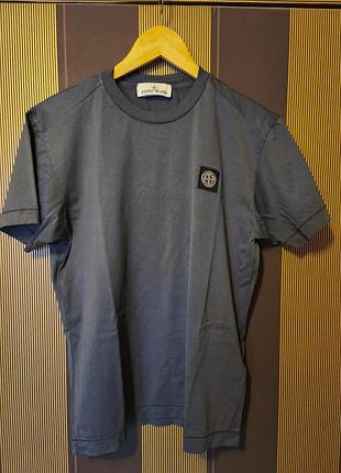 Чоловіча футболка stone island сіра розмір s