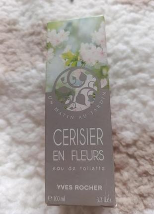 Парфумована вода yves rocher cerisier en fleurs eau de toilette 100 мл для жінок