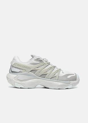 Чоловічі сірі кросівки salomon xt advanced beige grey х саломон 41