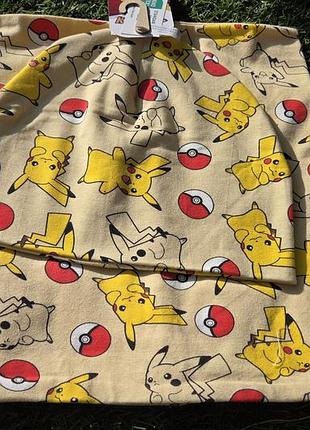 Продам новый демисезонный комплект (шапка + снуд/хомут) с принтом pokémon (pikachu) от pepco kids. 54