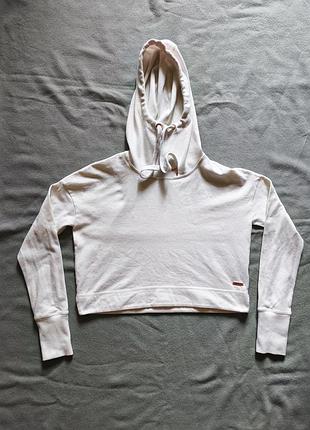Кофта жіноча sweaty betty укорочена спортивна біла розмір s