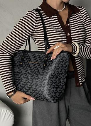 Женский шопер майкл корс кожаная сумочка на плечо для девушки michael kors брендовая городская сумка шопер для женщины