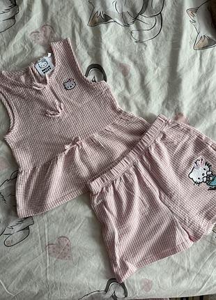 Костюм для дівчаток hello kitty рожевий