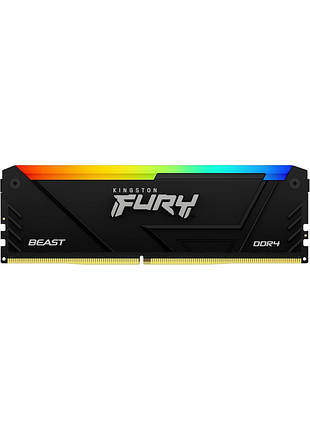 Пам'ять пк kingston ddr4 8gb 3200 fury beast rgb