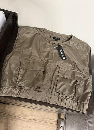 Жіноча жилетка вітрівка boohoo хакі