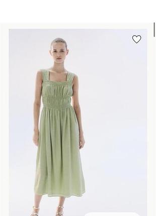 Сукня міді жіноча h&m салатова розмір s