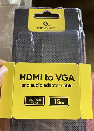 Перехідник cablexpert a-hdmi-vga-04 2