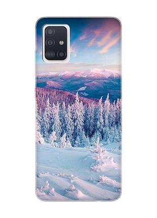 Чохол на samsung galaxy a71/a715 зимові гори (принт 163)