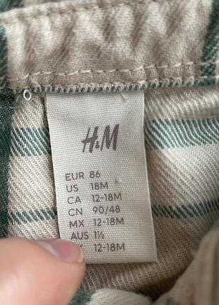 Сорочка для хлопчиків h&m в клітинку 4