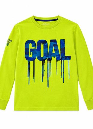 Реглан для хлопчика next салатовий з написом goal