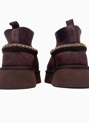 Уггі ugg tasman platform sock brown / smb+ 🔗 4
