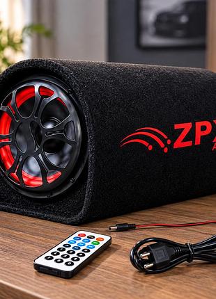 Акустическая система zpx zx-10sub / автомобильный сабвуфер 1000w + пульт