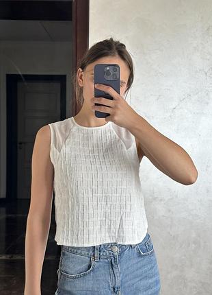 Біла блуза zara 2