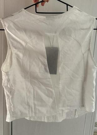 Біла блуза zara 3