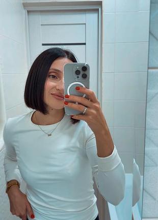 Білий лонгслів 7
