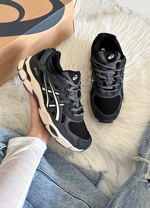 Кросівки asics gel-nyc dark grey beige gore-tex termo  💧 вологозахист та термо ❄️  арт 5091