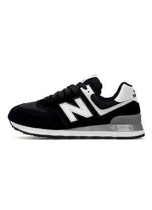 😍 жіночі кросівки new balance 574 black white