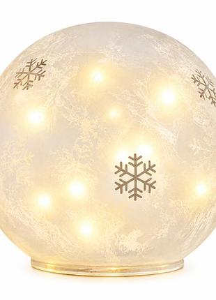 Декоративная led лампа-куля из стекла livarno home, 10 led, ø15 см