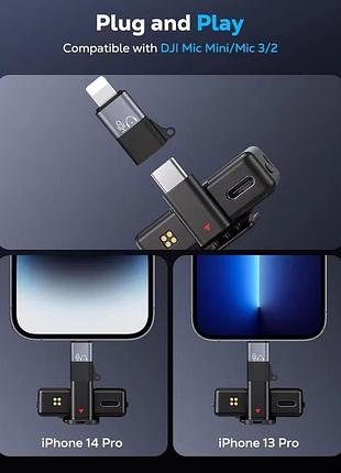 Otg переходник type-c на lightning для iphone, адаптер для эндоскопа, тепловизора, микрофона, наушников 2
