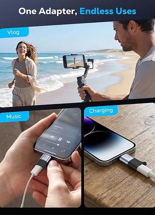 Otg переходник type-c на lightning для iphone, адаптер для эндоскопа, тепловизора, микрофона, наушников 6