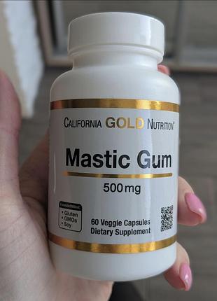 Мастикова смола mastic gum 500mg california gold nutrition