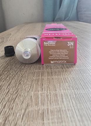 Фарба для волосся matrix socolor 3n/3.0 cream permanent 2