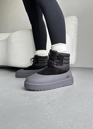Угги ugg classic mini lace-up black / smb+ 🔗