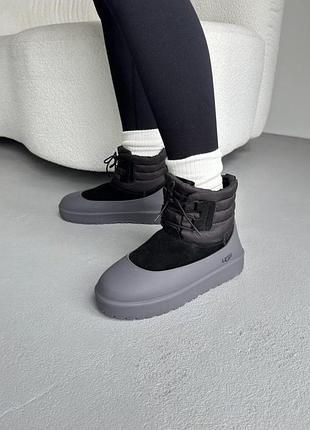 Угги ugg classic mini lace-up black / smb+ 🔗 2
