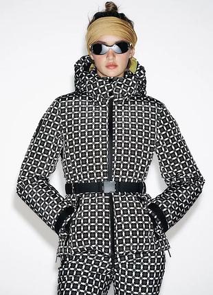 Пуховик water resistant windproof recco® technology ski collection, гірськолижна куртка zara, 8073/044/098