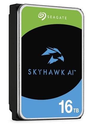 Жесткий диск seagate 16tb 3.5" 512mb sata skyhawk ai 2