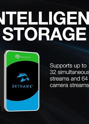 Жесткий диск seagate 16tb 3.5" 512mb sata skyhawk ai 4