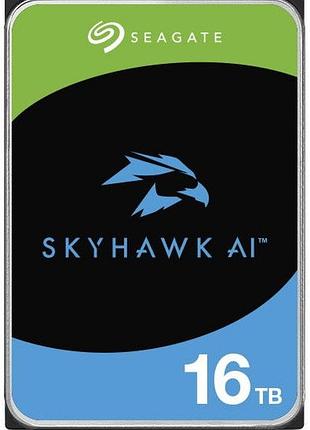 Жесткий диск seagate 16tb 3.5" 512mb sata skyhawk ai 8