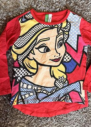 Кофта для дівчинки benetton з принтом  frozen