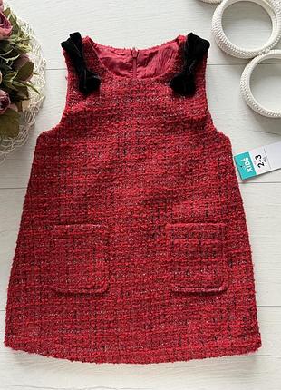 2,3 года, рост 92,98 новый детский твидовый сарафан matalan (маталан) артикул 28521