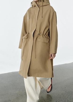 Новий жіночий плащ-парка zara  розмір s