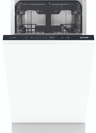 Посудомоечная машина gorenje встраиваемая, 11компл., a+++, 45см, инвертор, 3 корзина, белый