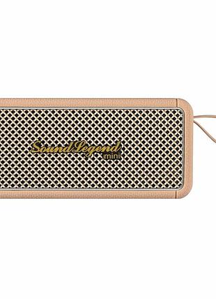 Портативна акустична система 2e soundlegend mini 40вт, bt 5.3, tws, flac, mp3, wav, eq, powerbank, ipx6, коричневий