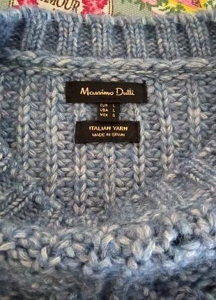 Свитер голубой massimo dutti 7