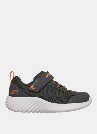 Кросівки для хлопчика skechers сірі з помаранчевим