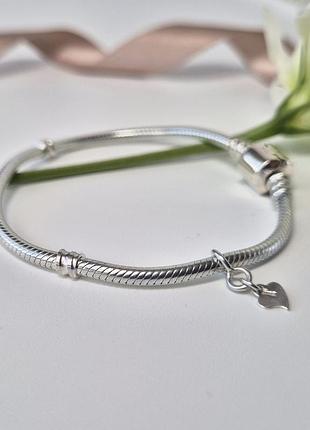 Серебряный браслет под бусины шармы 18 см серебро 925 пробы 704\18 14,90г