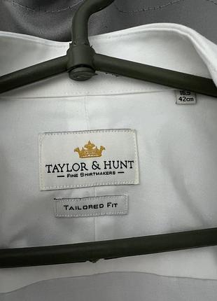 Сорочка унісекс taylor & hunt біла розмір s