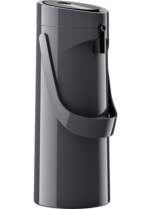 Термос tefal ponza pump, 1.9л, пластик, скло, чорний