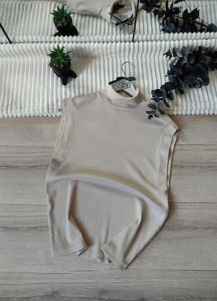 Гольф американка жилет с горловиной zara рубчик р s