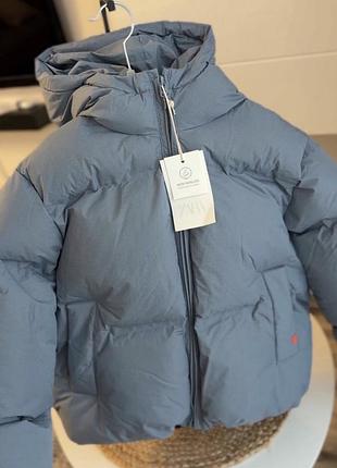 Куртка zara пухова з капюшоном 2
