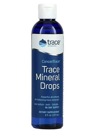 Витамины и минералы trace minerals concentrace trace mineral drops, 237 мл