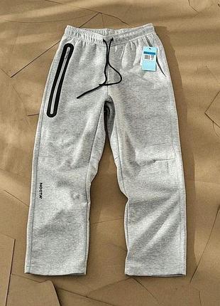 Спортивні штани чоловічі nike tech fleece сірі